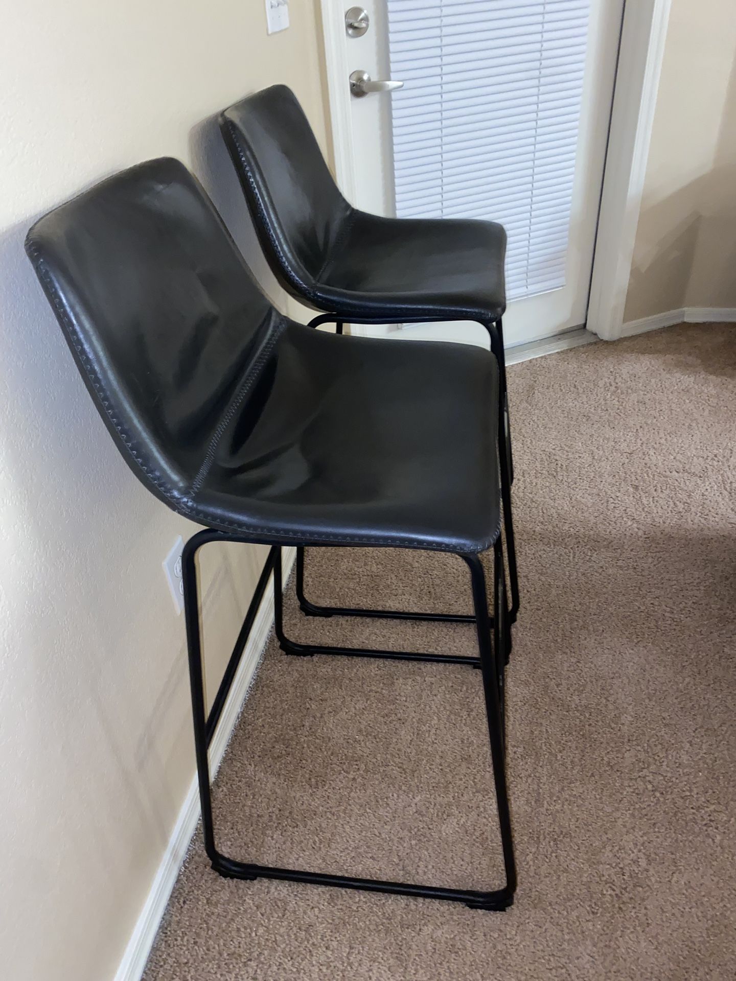 Pair Of Barstools Grey