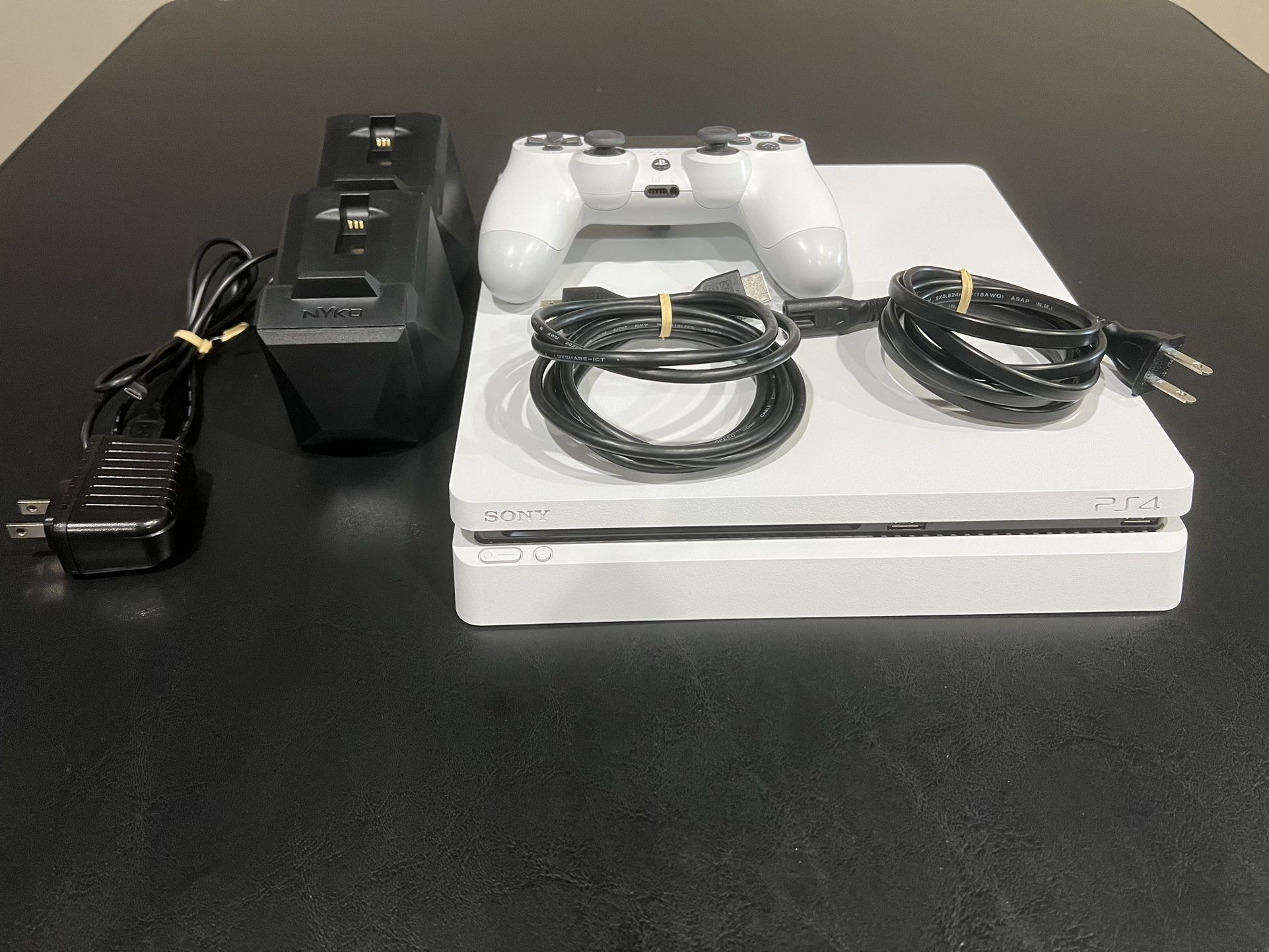 White PlayStation 4 Slim (PS4) And Accessories