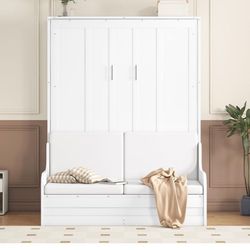 Queen Size Murphy Bed, Assembled