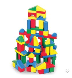 Melissa & Doug Wooden Building Blocks