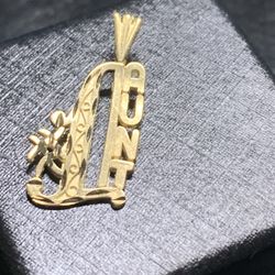14k Solid Gold Pendant