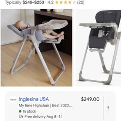 Inglesina Butter My Time High Chair