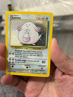 Pokémon Chansey holo rare 3/102