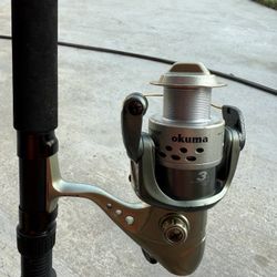 Okuma Endurance ED40 spinner on 7’ Master Spectra rod #37