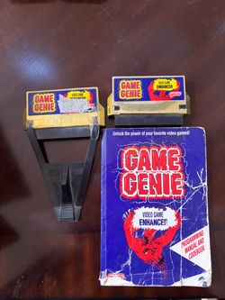 Nintendo NES Game Genie Lot – 2 Units with Original Codebook