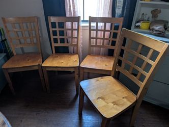 Vintage KD Furniture CheckerBoard Backrest Chairs (4)
