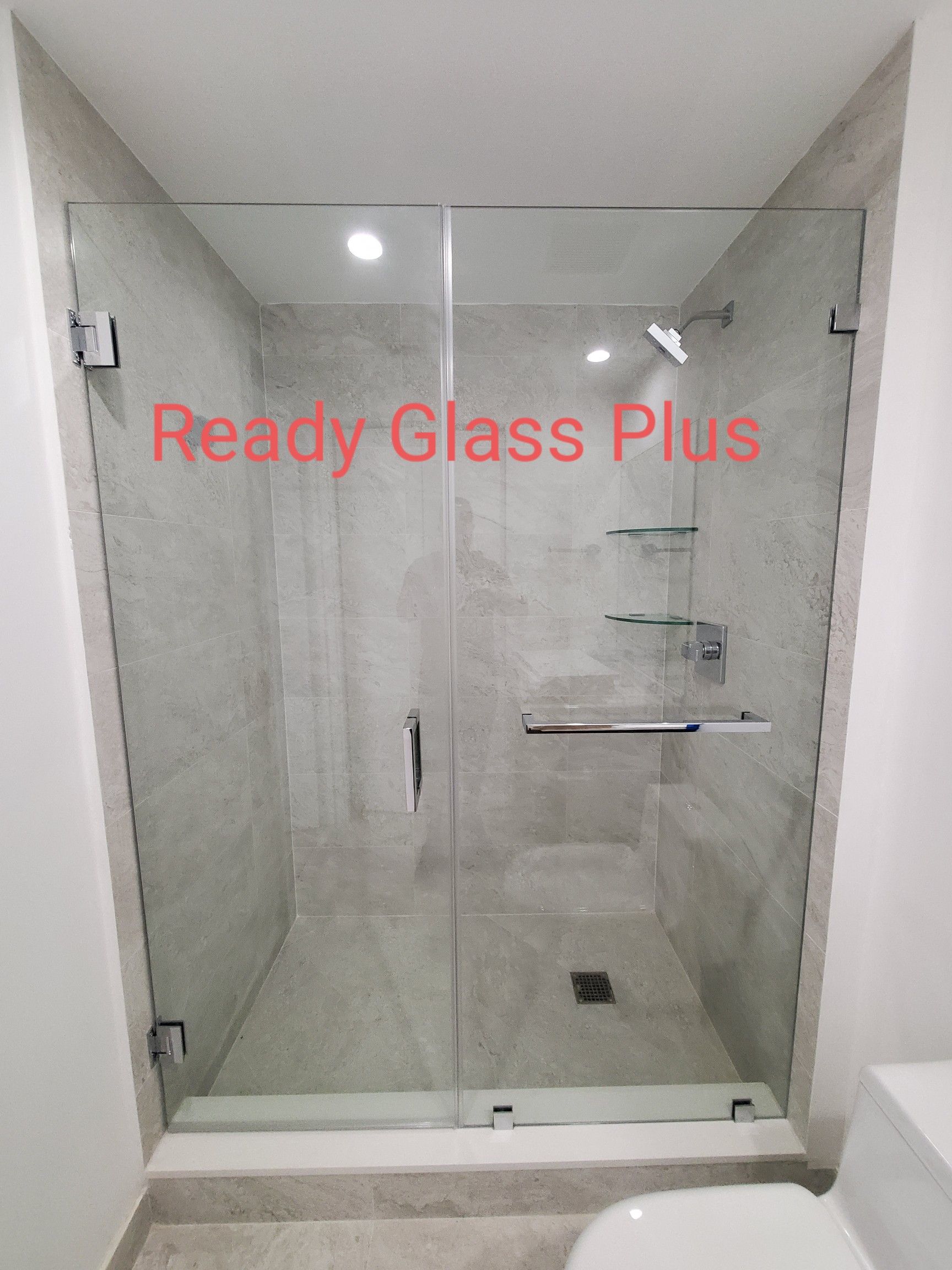 Shower door glass