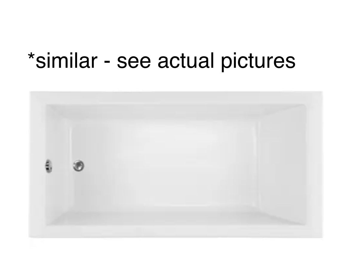 Hydrosystems Lacy 60" Drop In Acrylic Soaking Tub with Drain 