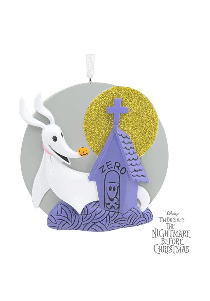 🎃 Nightmare Before Christmas Hallmark Ornament Zero with Doghouse 🎃