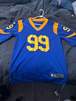Nike Los Angeles Rams Aaron Donald #99 Royal Blue Jersey - Size Large
