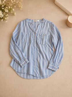 Blue and white shirt
