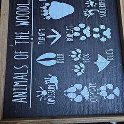 Woodland Theme Wall Art Nursery Decor