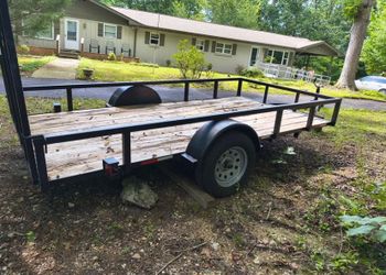 6x12 Single Axle Utility Trailer