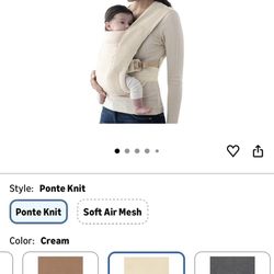 Ergobaby Embrace Baby Carrier Newborn to Toddler - Lightweight