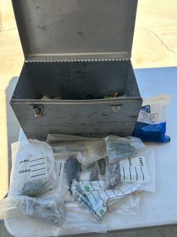 Small Toolbox with a bunch of screws