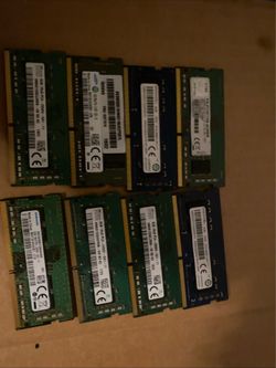 8GB DDR4 Laptop Ram - 8 sticks total- Guaranteed to work