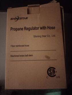 shinestar low pressure propane regulator with hose 2ft