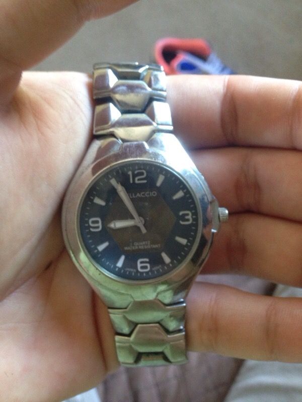 Real silver stainless steel watch Quartz water resistant brand name Vellaccio
