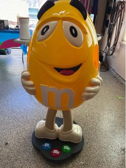 Rare 39” M&M’s Yellow Character Display Storage Bin – Official Candy Store Display