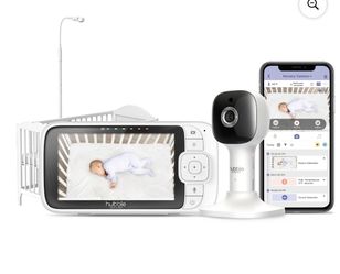 Hubble Nursery Pal Skyview Baby Monitor, 5" HD Baby Monitor with Crib Mount Camera