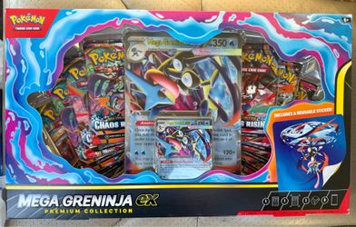 Mega Greninja EX Premium Collection - Pokemon 4S or Trade