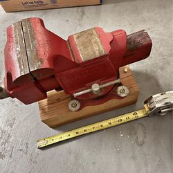 Vintage Columbian Vise Heavy Duty With Swivel Vase En Perfectas Condisiones