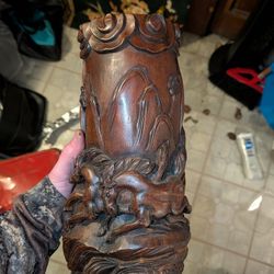 Antique Bamboo Root Carving 