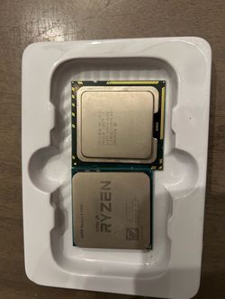 Intel Core i7-9 and AMD Ryzen 5 1400 CPUs