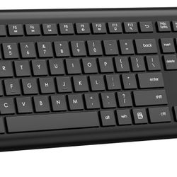 EDJO Wireless Keyboard, 2.4G Full-Sized Cordless