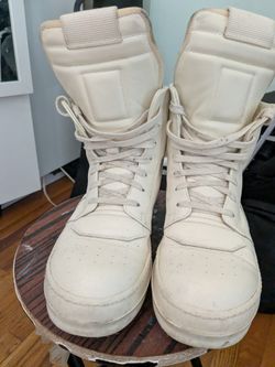 RICK OWENS Geobaskets Milk Sz.7.5