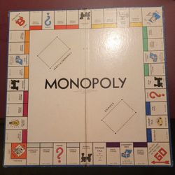Vintage Monopoly Game 1946 By Parker Brothers/ Wood Pieces