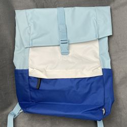 IKEA Starttid Laptop Backpack Blue Extendable Bag Travel Student Hiking Gym Pack