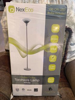 NexEco Torchiere Floor Lamp White