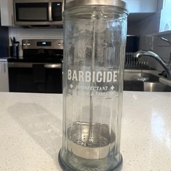  Barbicide Disinfectant Glass Container