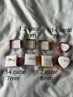 Cubic Zirconia CZ Diamond Engagement Rings 