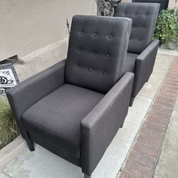 Blk Recliner Chairs