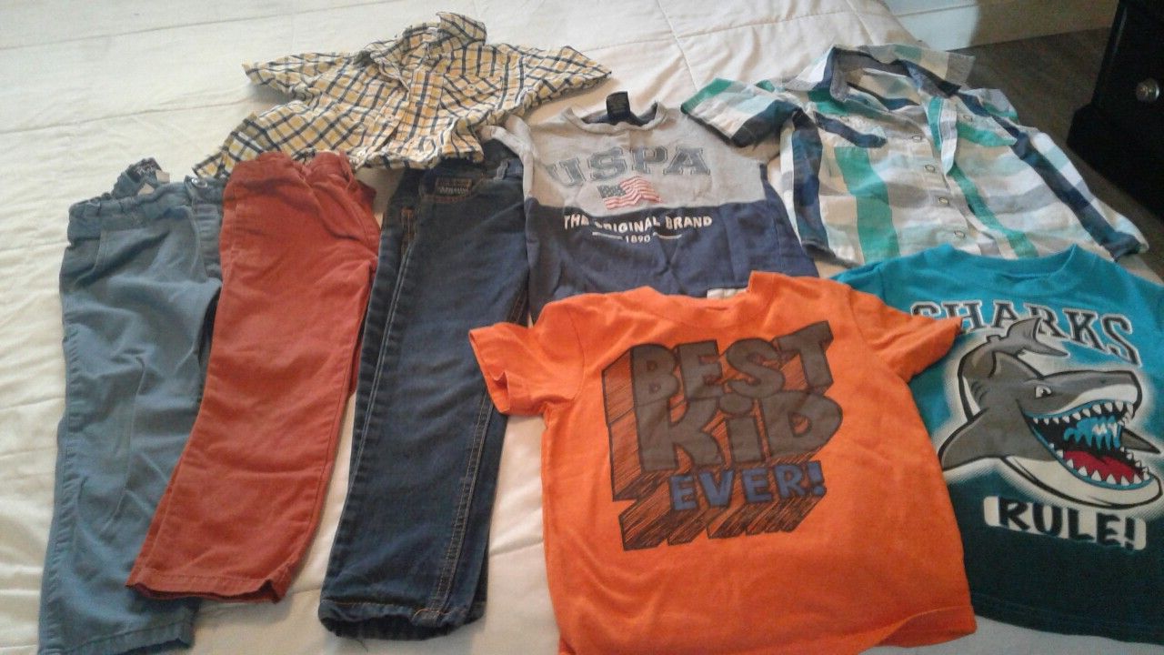 4t boy (5 tshirts and 3 jeans)