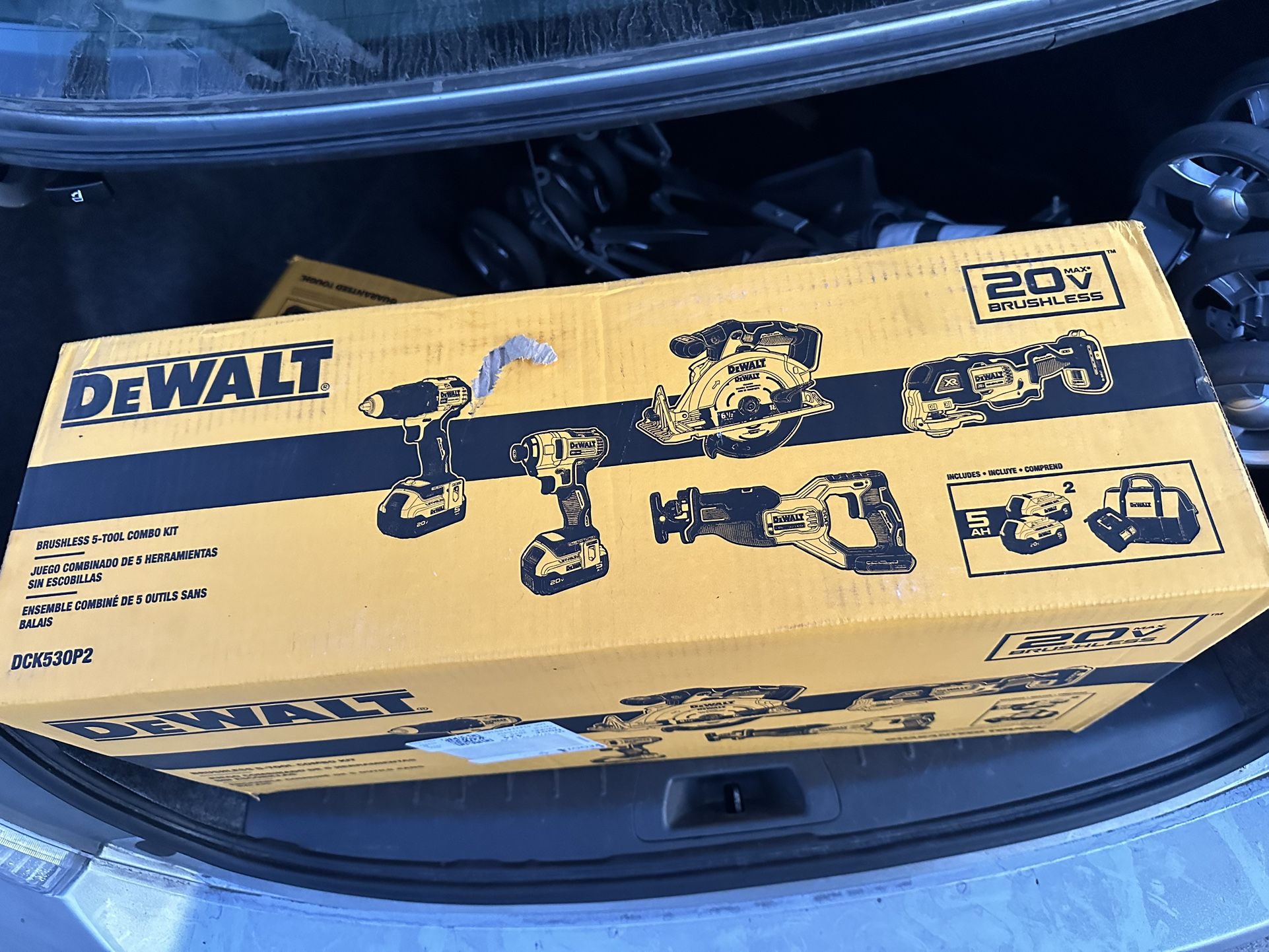 DEWALT DCK530P2 - 5X TOOL/2X BATTERY COMBO KIT - 20V MAX BRUSHLESS - NEW/
