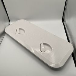 ABS Boat Hatch with Lid, white, 24"x9.5"