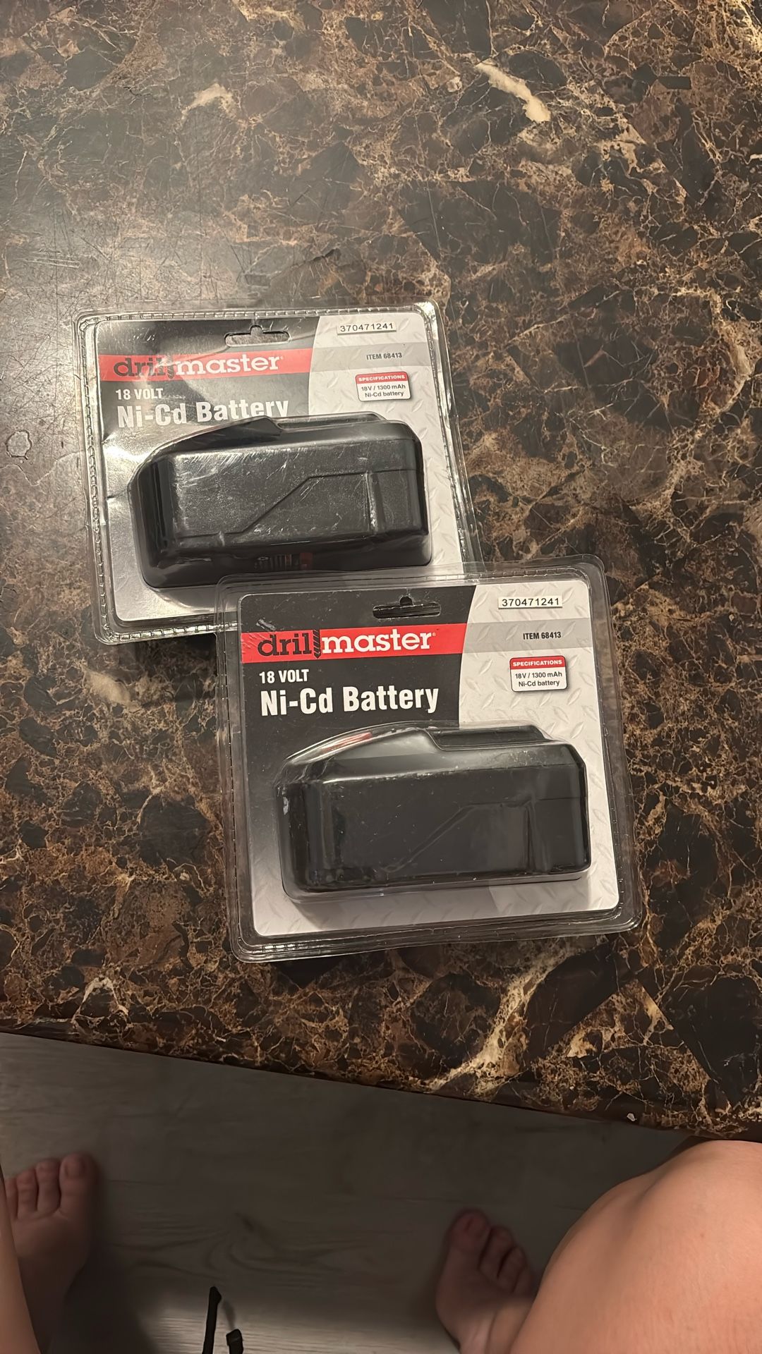 Drill Master 18V Ni-Cd battery Qty:2