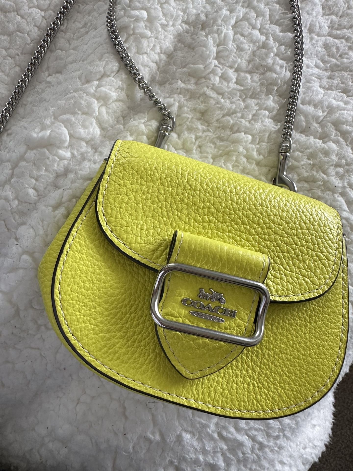 Yellow Coach Crossbody Bag