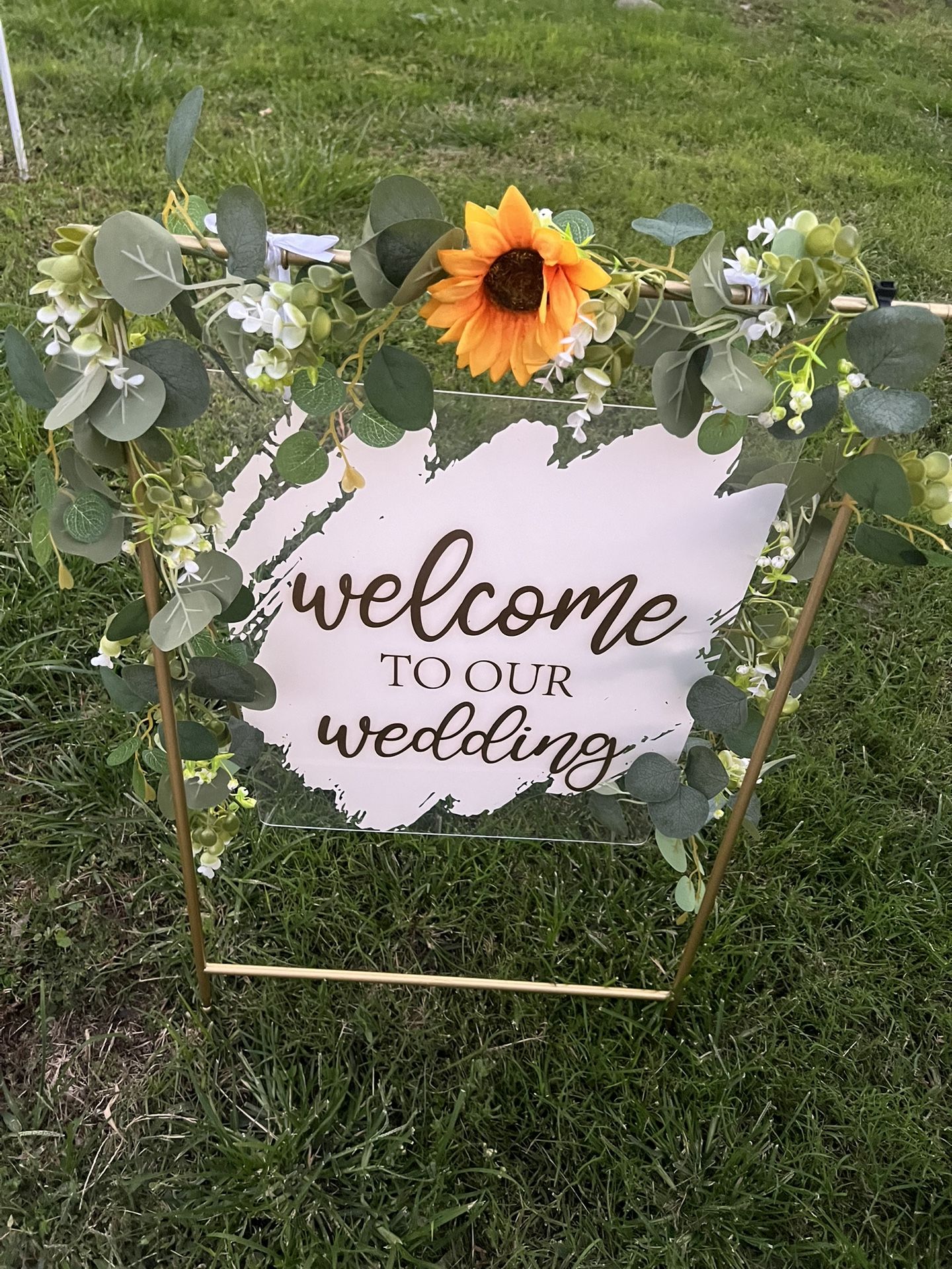 Welcome To Wedding Sign