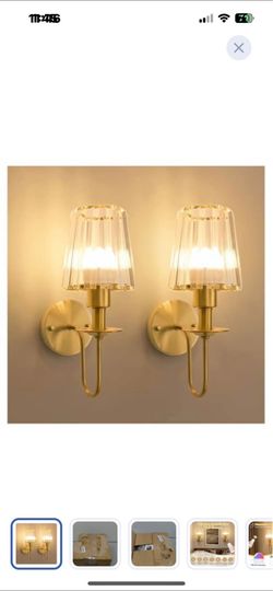 “New”(2) wireless magnetic wall sconces USB charging (15 color Dimmable)w/remote