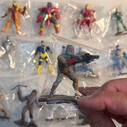 Vintage 90s lot of die cast figures - Marvel, DC, Star Wars - 16 figures