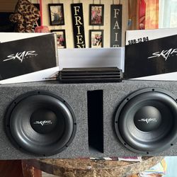 Must hear 2 12"Skar Audio SDR in ported box and Kicker 1,200w mono amp