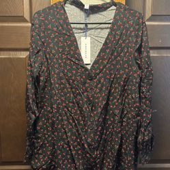 Women’s Cherry Tunic 3/4 Shirt 