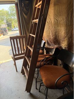 Wooden ladder