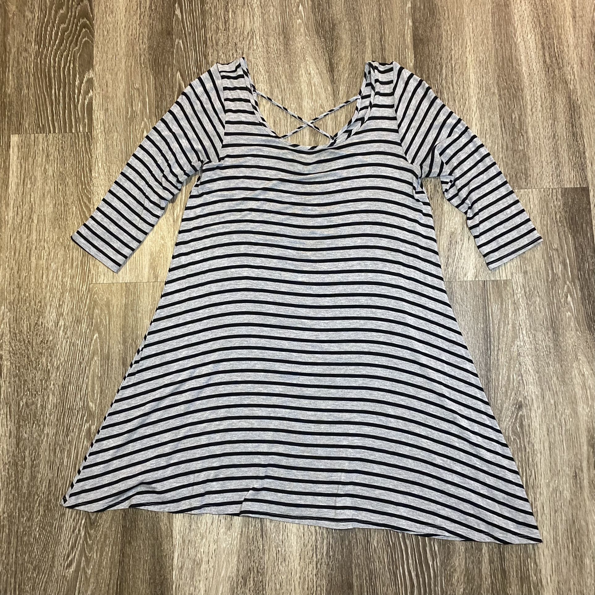 Maurices Grey and Black Tunic Dress - M