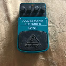 Behringer Compressor/Sustainer Sustain Guitar Effect Pedal CS400