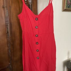 Short Red Summer/sun Dress